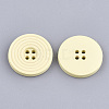 Painted Wooden Buttons WOOD-Q040-002H-2
