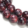 Baking Paint Glass Beads Strands GL-CBA8F4B-02I-2