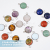 Unicraftale 16Pcs 8 Styles Natural & Synthetic Mixed Gemstone Connector Charms G-UN0001-25-3