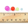 80G 4 Styles Transparent Acrylic Ball Beads FACR-FS0001-02-6