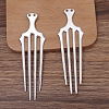 Alloy Hair Comb Findings LS-OHAR-PW0001-399P-1