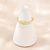 Mother's Day Brass Micro Pave Cubic Zirconia Cuff Open Rings CU-CBACDF6-07G-02-1