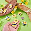 9Pcs 9 Styles PVC Beads FIND-TA0009-71-7
