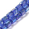 Electroplate Glass Beads Strands EGLA-D030-19H-1