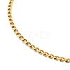 Ion Plating(IP) 304 Stainless Steel Curb Chain Necklace STAS-C079-19G-2