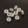 Brass Rhinestone Spacer Beads RSB037-B01-1