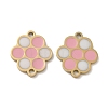 Ion Plating(IP) 316L Surgical  Stainless Steel Enamel Flower Connector Charms STAS-D035-02A-G-1
