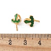 Brass Enamel Eye Pin Peg Bails KK-K399-16B-01-3