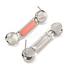 304 Stainless Steel Enamel Stud Earrings EJEW-S229-15P-02-2