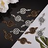 30Pcs 2 Style Tibetan Style Alloy Pendants TIBEP-SZ0001-09-2