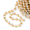 Brass Rhinestone Strass Chains CHC-T002-SS12-02C-2