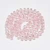 Electroplate Glass Beads Strands EGLA-Q083-10mm-A06-2