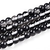Baking Paint Transparent Glass Beads X1-DGLA-N011-6mm-10-1