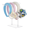 T-shaped Acrylic Headband Organizers ODIS-WH0001-37-8