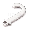 Tarnish Resistant 304 Stainless Steel Charms STAS-H112-J-P-3