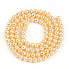 Baking Paint Pearlized Glass Pearl Bead Strands HY-N002-4mm-A09-3