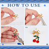 26Pcs Bowknot Brass Earring Findings DIY-ME0001-09G-3