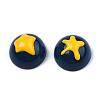 Opaque Resin Enamel Cabochons CRES-N031-017-3