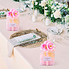 Clear PVC Candy Gift Packaging Boxes with Ribbon & Artificial Flower CON-TAC0001-20A-11