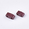 2-Hole Baking Paint Glass Seed Beads SEED-S023-17B-19-2