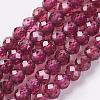 Natural Grade AA Garnet Bead Strand G-G680-04-1