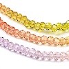 Transparent Painted Glass Beads Strands DGLA-A034-T1mm-A12-4