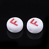 Initial Acrylic Beads X-OACR-E001-20F-2