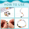DIY Star & Flower & Letter Acrylic & Plastic Stretch Bracelet Beaded Necklace Making Kit DIY-YW0008-43-5