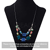 Handmade Silver Foil Lampwork Glass Beads FOIL-CD0001-01-10