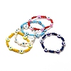Evil Eye Handmade Polymer Clay Beads Stretch Bracelet for Girl Women BJEW-JB06814-1