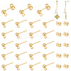   80Pcs 316 Surgical Stainless Steel Stud Earring Findings STAS-PH0005-22-1