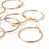 Brass Hoop Earrings EC108-1NFG-3