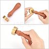 3Pcs 3 Style Golden Brass Stamp Head DIY-OC0007-82D-3