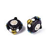 3D Lampwork & Brass Core European Beads LAMP-Q042-01B-1