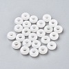 Natural White Jade European Beads X-G-G740-12x6mm-26-1