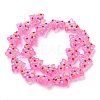 Handmade Bumpy Glass Beads Strands LAMP-F032-08L-2