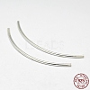 Tube 925 Sterling Silver Beads STER-O021-A-07-1