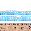 AB Color Plated Opaque Glass Beads Strands LS-GLAA-T026-3x6mm-P06-4