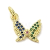 Real 18K Gold Plated Brass Pave Cubic Zirconia Pendants KK-M283-11P-02-1