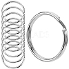 60Pcs Iron Plated Nickle Keychain Rings FIND-SP0003-35P-1