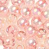 UV Plating Rainbow Iridescent Acrylic Beads OACR-G012-06B-3