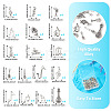 68Pcs 17 Styles Tibetan Style Alloy Pendants FIND-TA0006-19-5