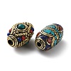 Handmade Tibetan Style Beads KK-G473-02AG-3