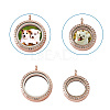 4Pcs 2 Style Alloy Glass Crystal Rhinestone Pendants PALLOY-TA0002-36D-4