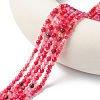 Natural Crackle Agate Bead Strands G-R344-4mm-55-5