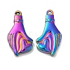 Ion Plating(IP) 304 Stainless Steel Pendants STAS-L020-005RC-1