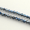 Electroplate Glass Bead Strands X-EGLA-R094-4mm-13-1