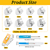 Stainless Iron Sewing Rolled Hemmer Foot TOOL-OC0001-85-2
