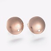 Ion Plating(IP) 304 Stainless Steel Stud Earring Findings STAS-K184-03-01RG-1