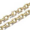 Iron Cable Chains Necklace Making MAK-N034-003B-MG-1